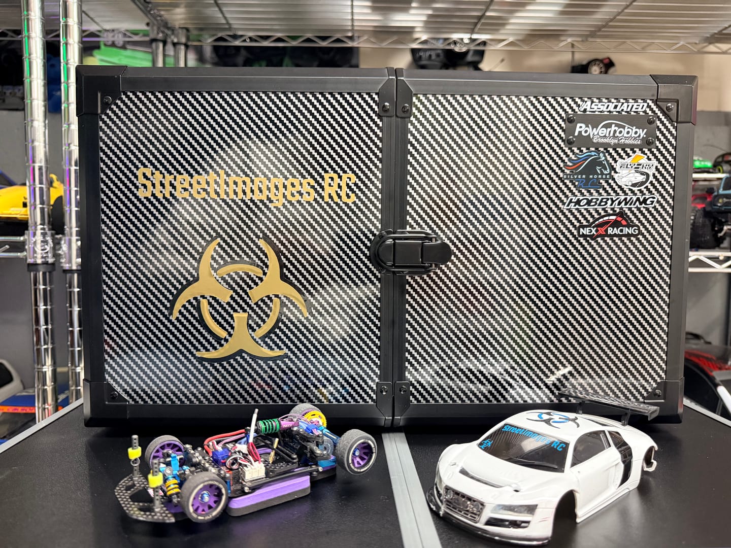 Customer photo review of Special Edition Silver Horse Purple Racing 2WD “JUD” Rear 11mm and 14mm Threaded Carbon-Fiber Reinforced EVO Wheels