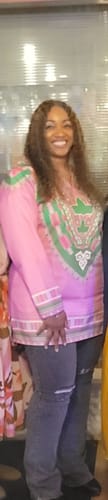 Customer photo review of Long Sleeve Dashiki Shirt- AKA