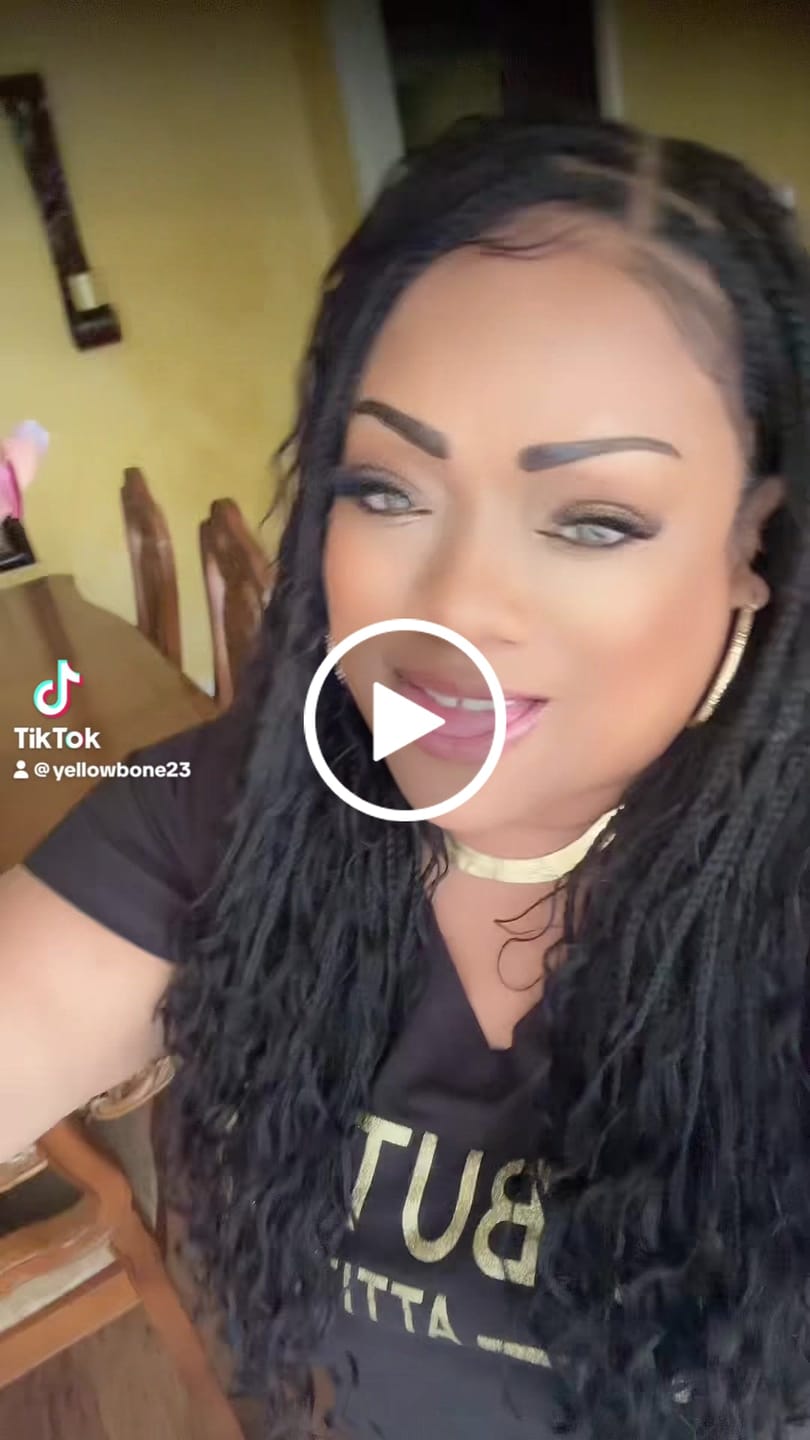 Customer video review of 24" Swiss HD Full Lace Lightweight Human Hair Curls Boho Box Braided Wig