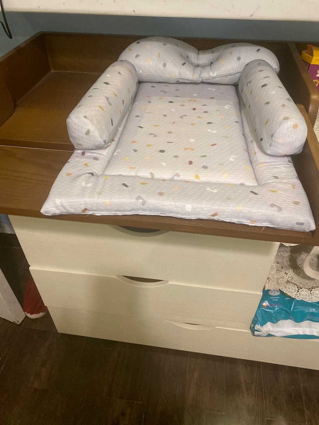 Customer photo review of Rakafo- Changing Mat with Head & Side Pillows