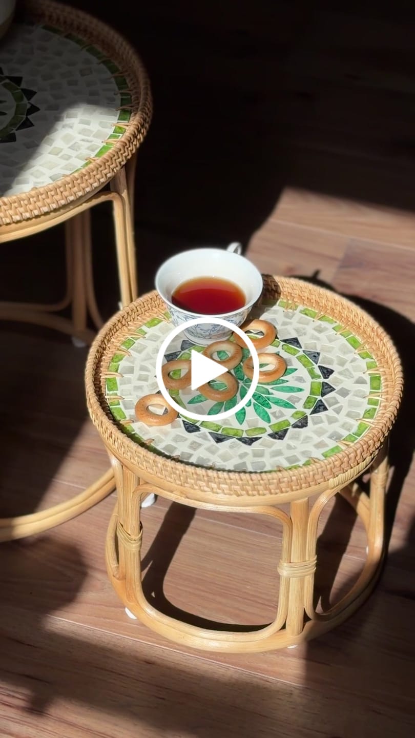 Customer video review of Oasis Rattan Table Set