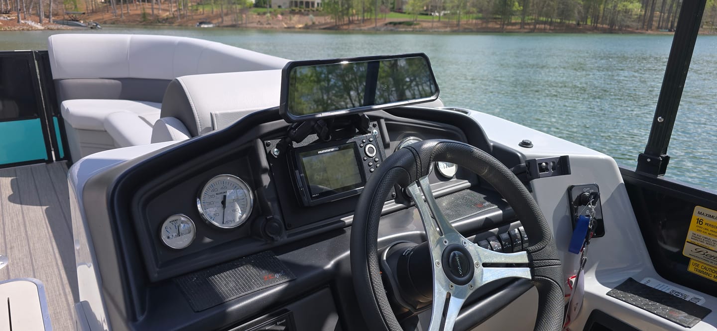 Customer photo review of The Legend 3ch Waterproof Rear View Mirror Dash Cam with 1080P 60fps Front+ Rear+ Bumper/Cabin Cameras