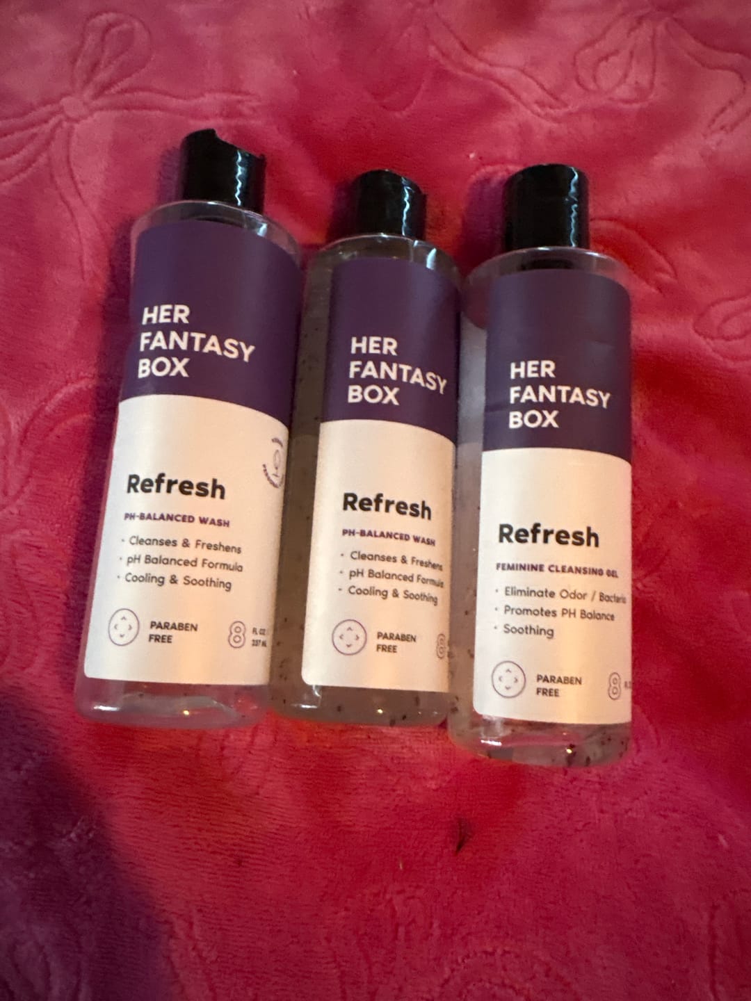 Customer photo review of Refresh Plant Based Yoni Gel Wash (pH Balancing) - 3 pk