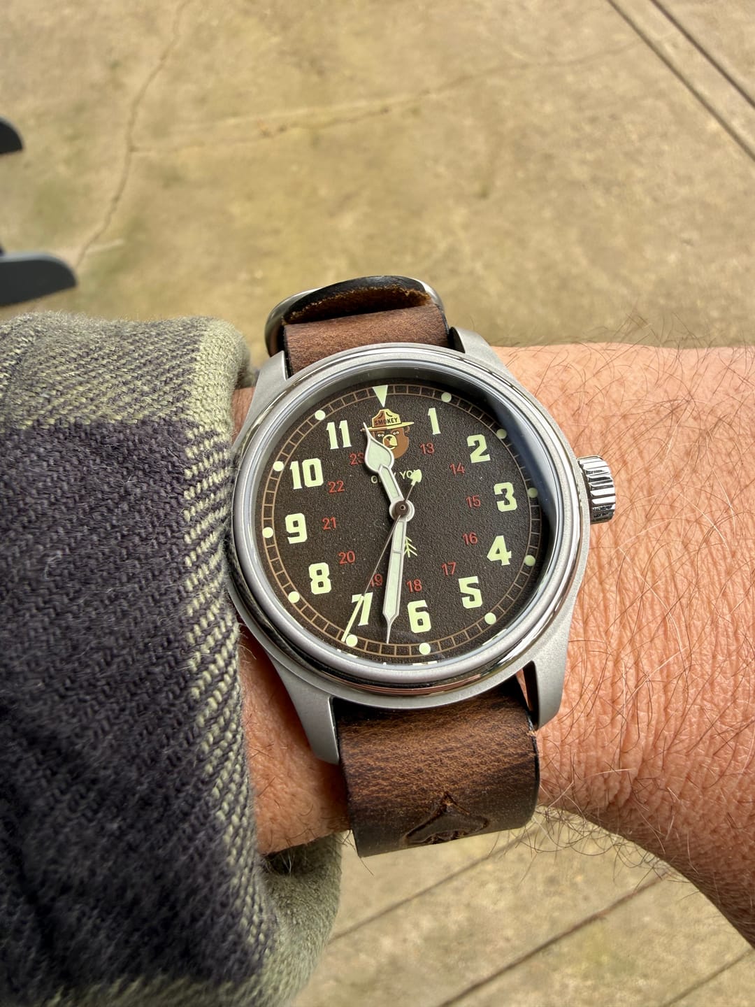 Customer photo review of W.O.E. Leather Single Pass Strap
