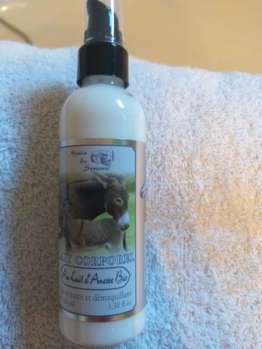 Customer photo review of Lait Corporel au Lait d'Anesse Bio