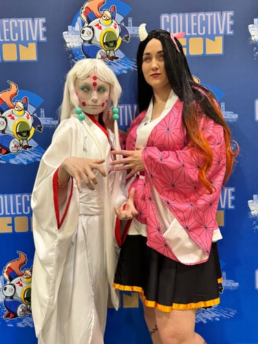 Customer photo review of Demon Slayer Kamado Nezuko Long Mix Hair Basic Wig