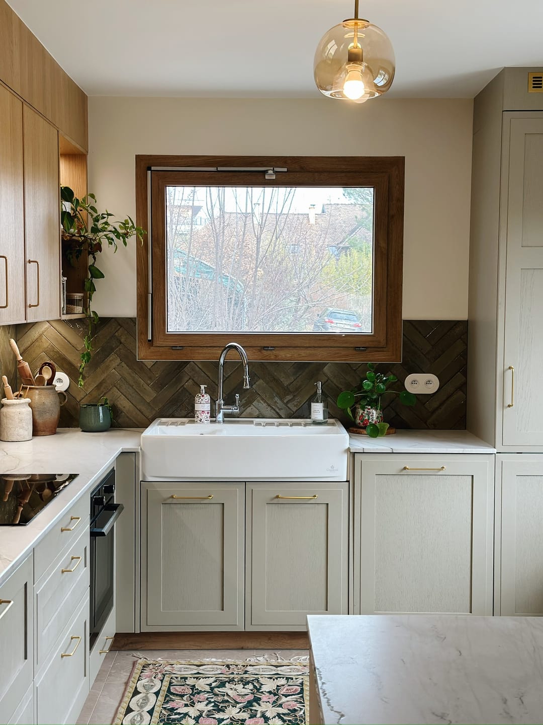 Customer photo review of Plafonnier en verre teinté fumé au design moderne