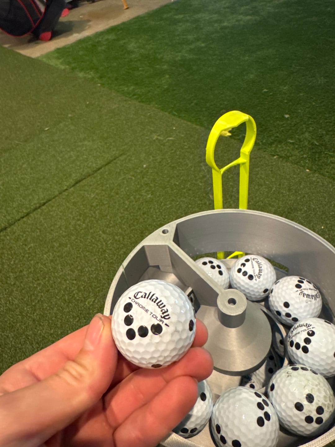 Customer photo review of Callaway 2026 Chrome Tour Golf Balls with RPT - White