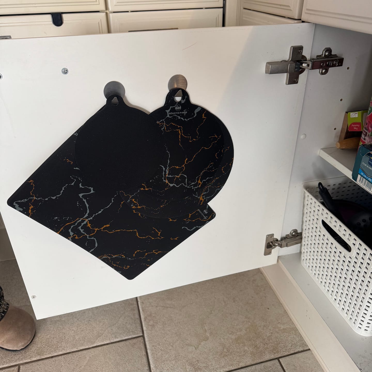 Customer photo review of Inductie matjes set van 5 - Marmer Design - Diverse maten + rechthoek