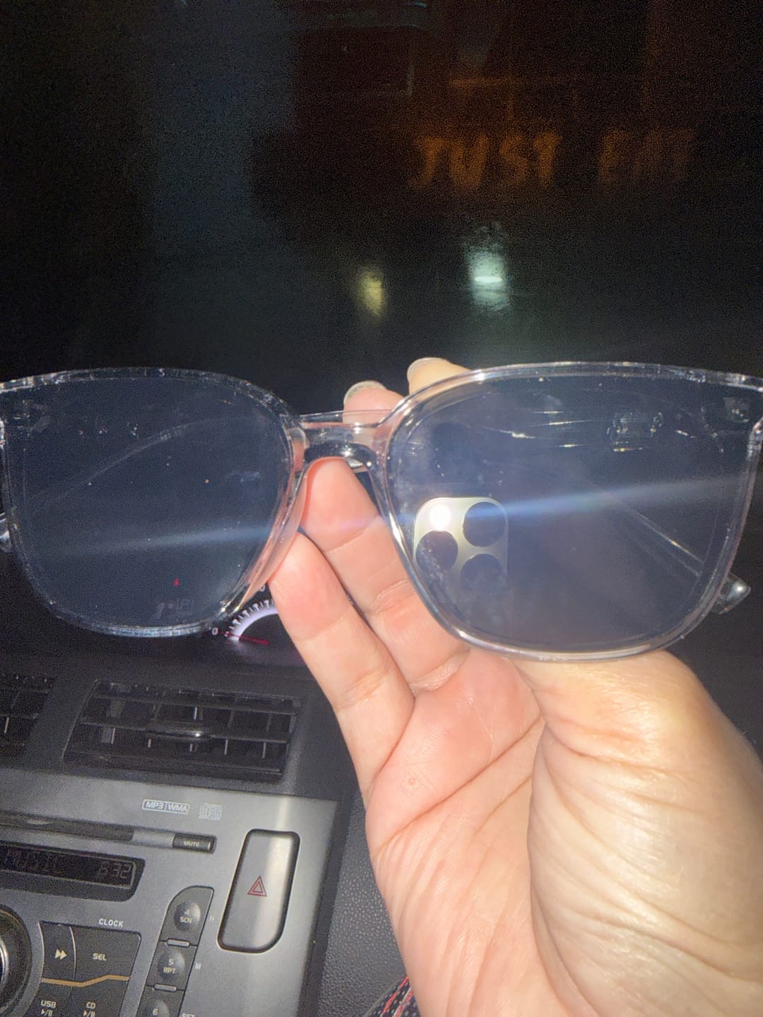 Customer photo review of Taylor Rectangular Framed Sunglasses
