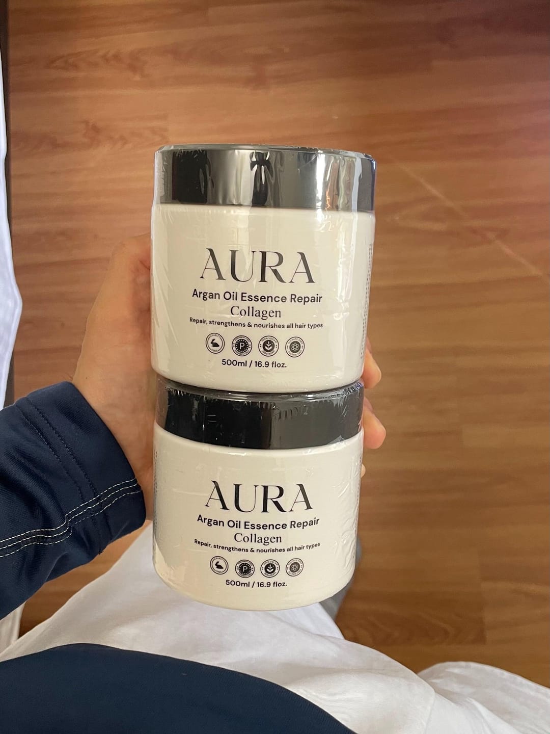Customer photo review of Collagen Hair Mask