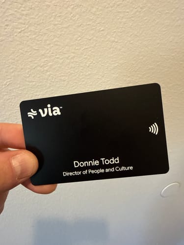 Customer photo review of Wave NFC Business Card