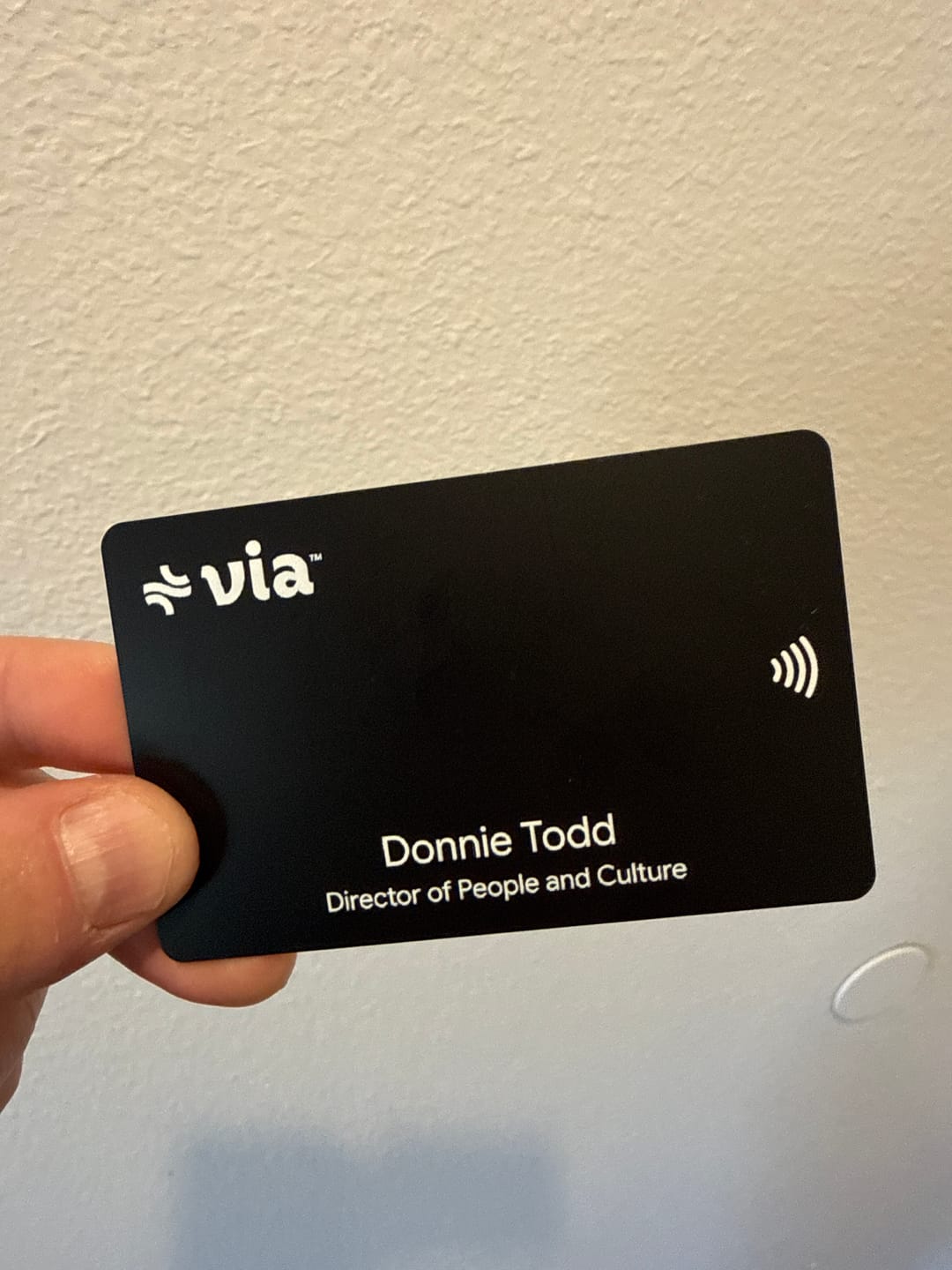 Customer photo review of Wave NFC Business Card