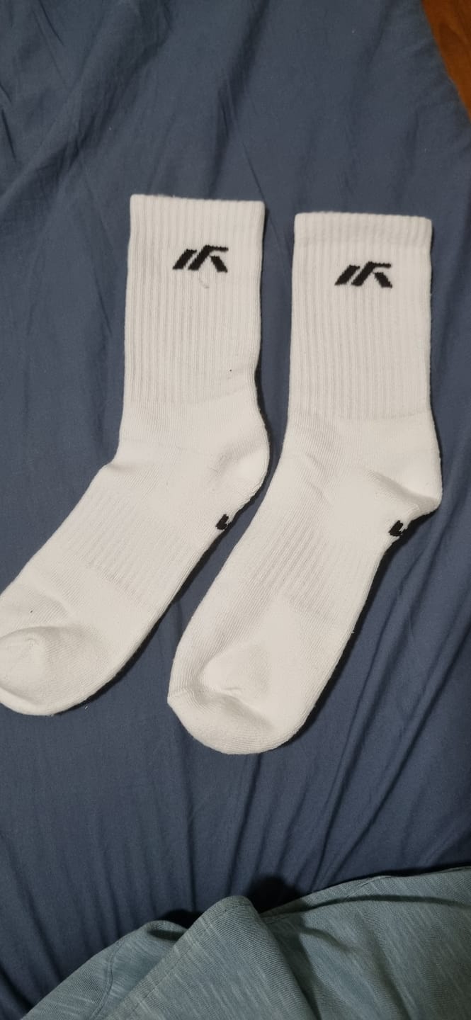 Customer photo review of [Pack of 3] Unisex Dri-Fit Crew Sports Socks With Cushioned Sole