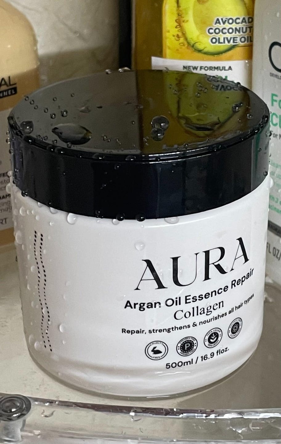 Customer photo review of Collagen Hair Mask