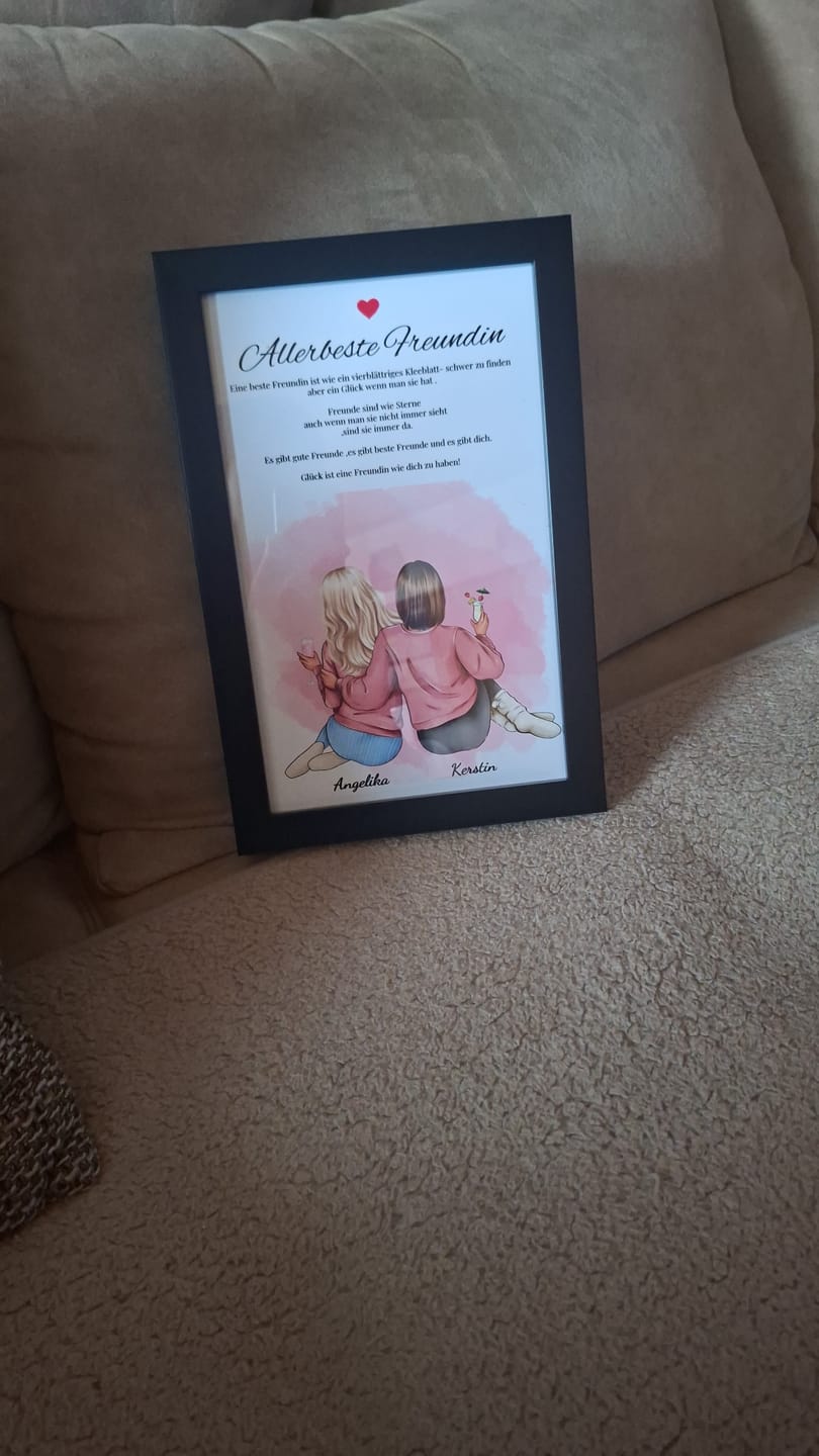 Customer photo review of Poster - Beste Freundin Definition Vol. 2 - personalisierbar
