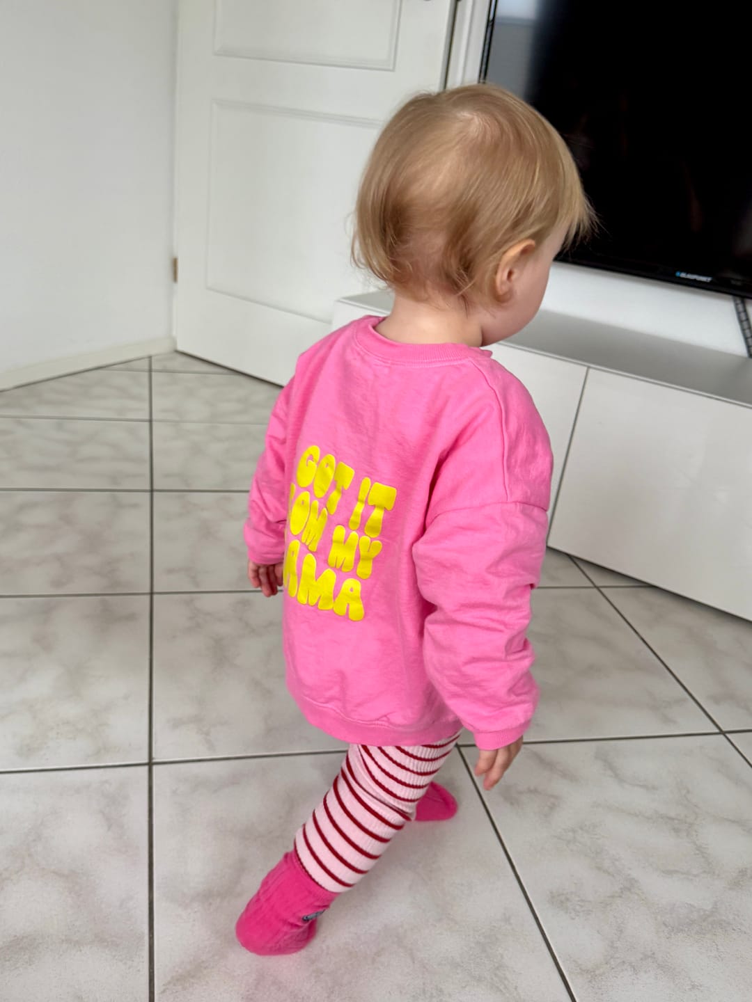 Customer photo review of I got it from my Mama Neon pink