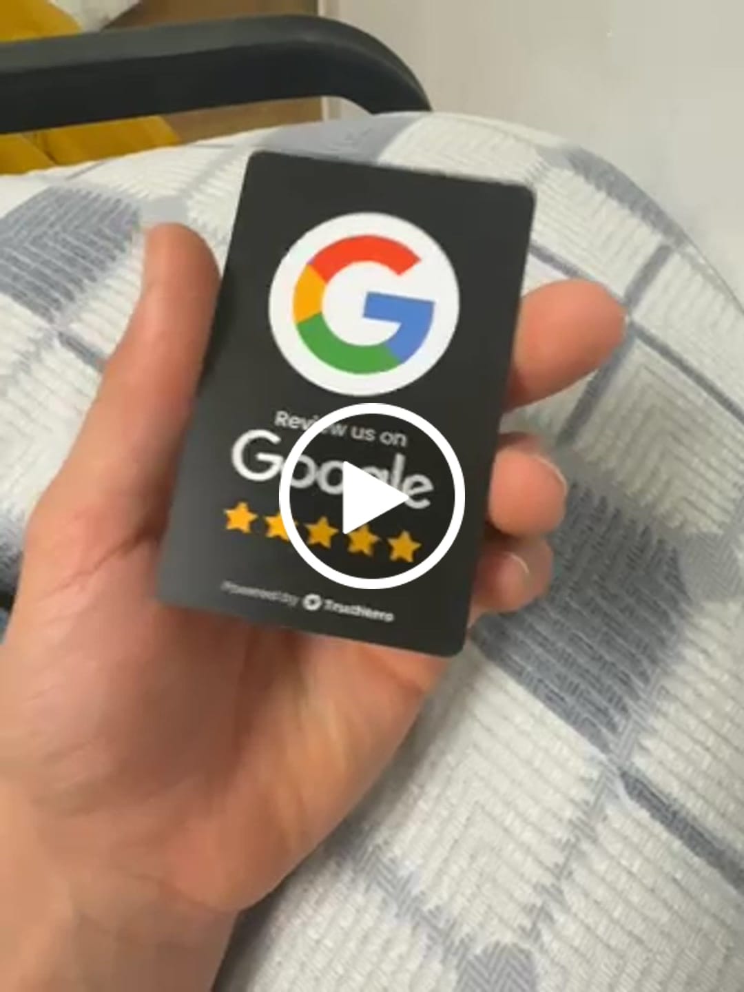 Customer video review of Google Review Card - Black
