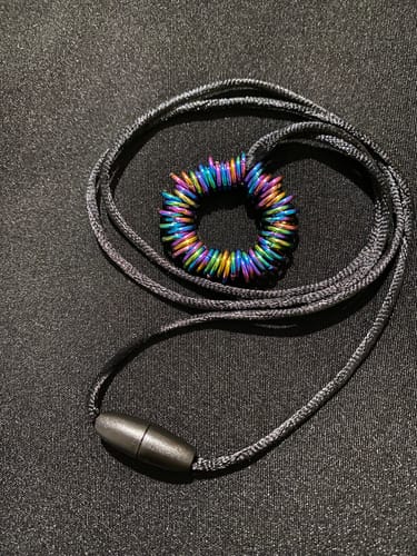 Customer photo review of CENTIPEDE Necklace - Wearable Sensory Tool