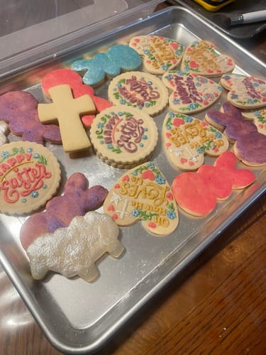 Customer photo review of Embossed Easter Cookie Stamp - Oh How He Loves Us