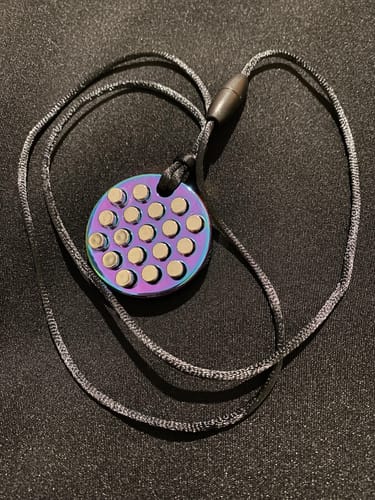 Customer photo review of Rainstorm Necklace - - Unisex Wearable Sensory Support