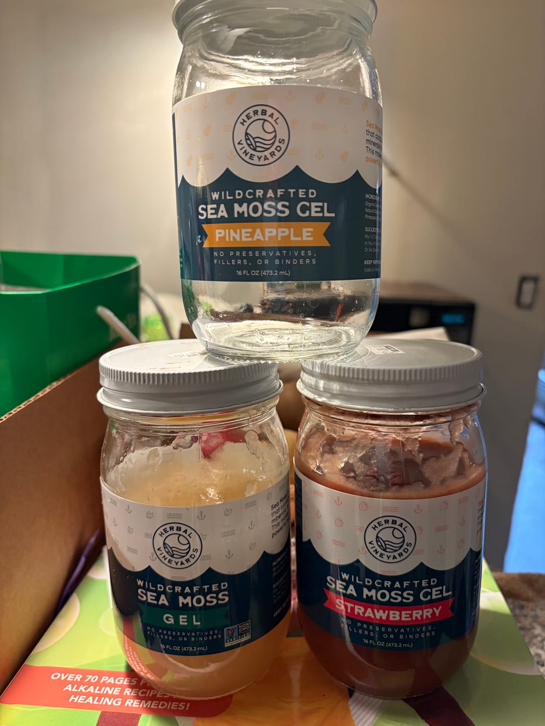 Customer photo review of EXCLUSIVE STRAWBERRY SEA MOSS GEL