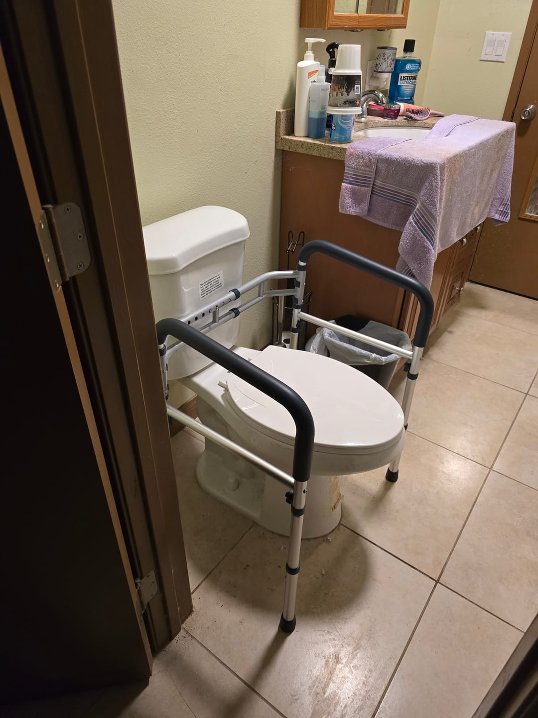 Customer photo review of Toilet Safety Rail (350lb)
