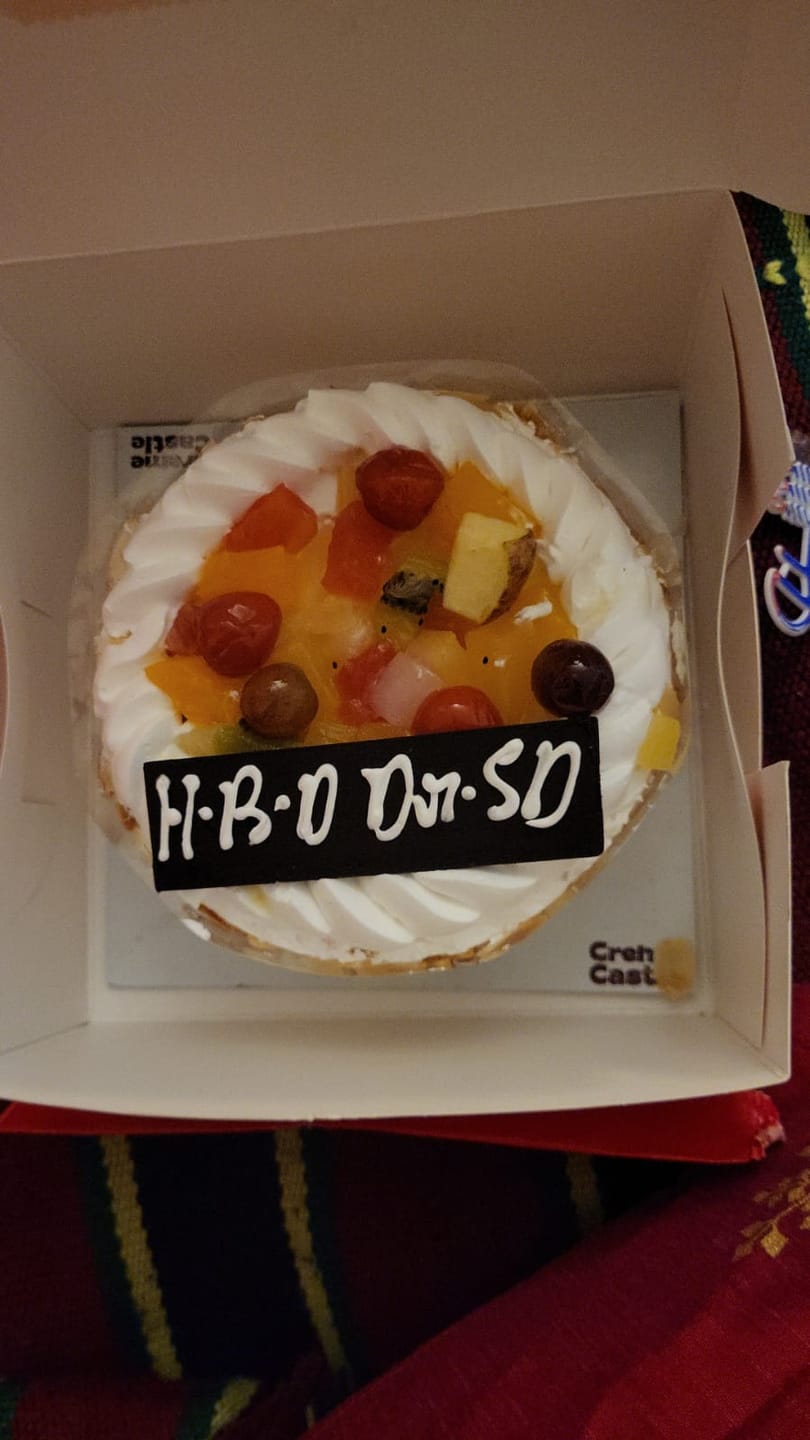 Customer photo review of Fresh Fruit Cake