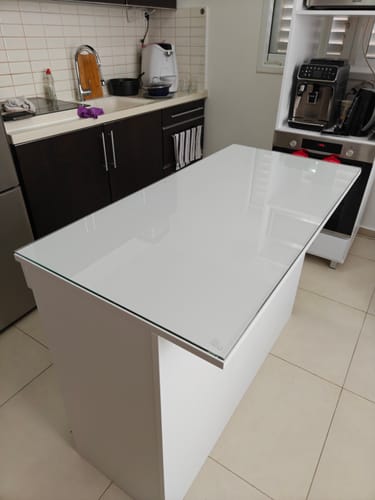 Customer photo review of זכוכית מחוסמת לפי מידה