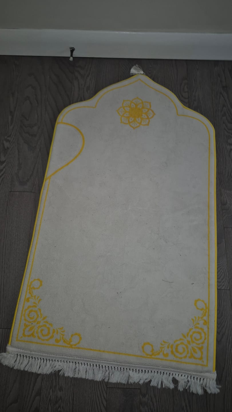 Customer photo review of Couple's Padded Prayer Mat (Set of 2)