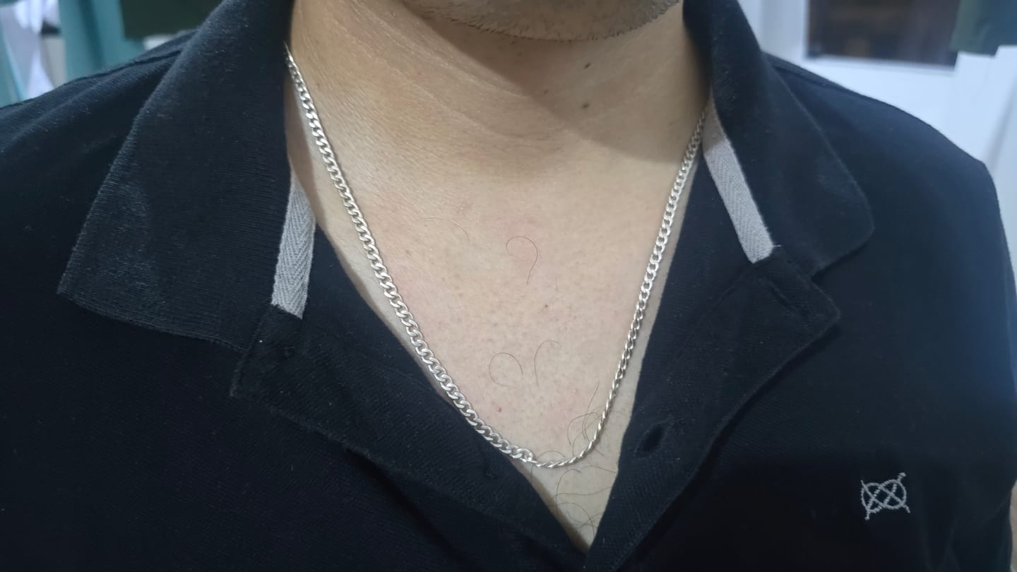 Customer photo review of Cadena Lomo de Corvina 3 mm — Plata 950