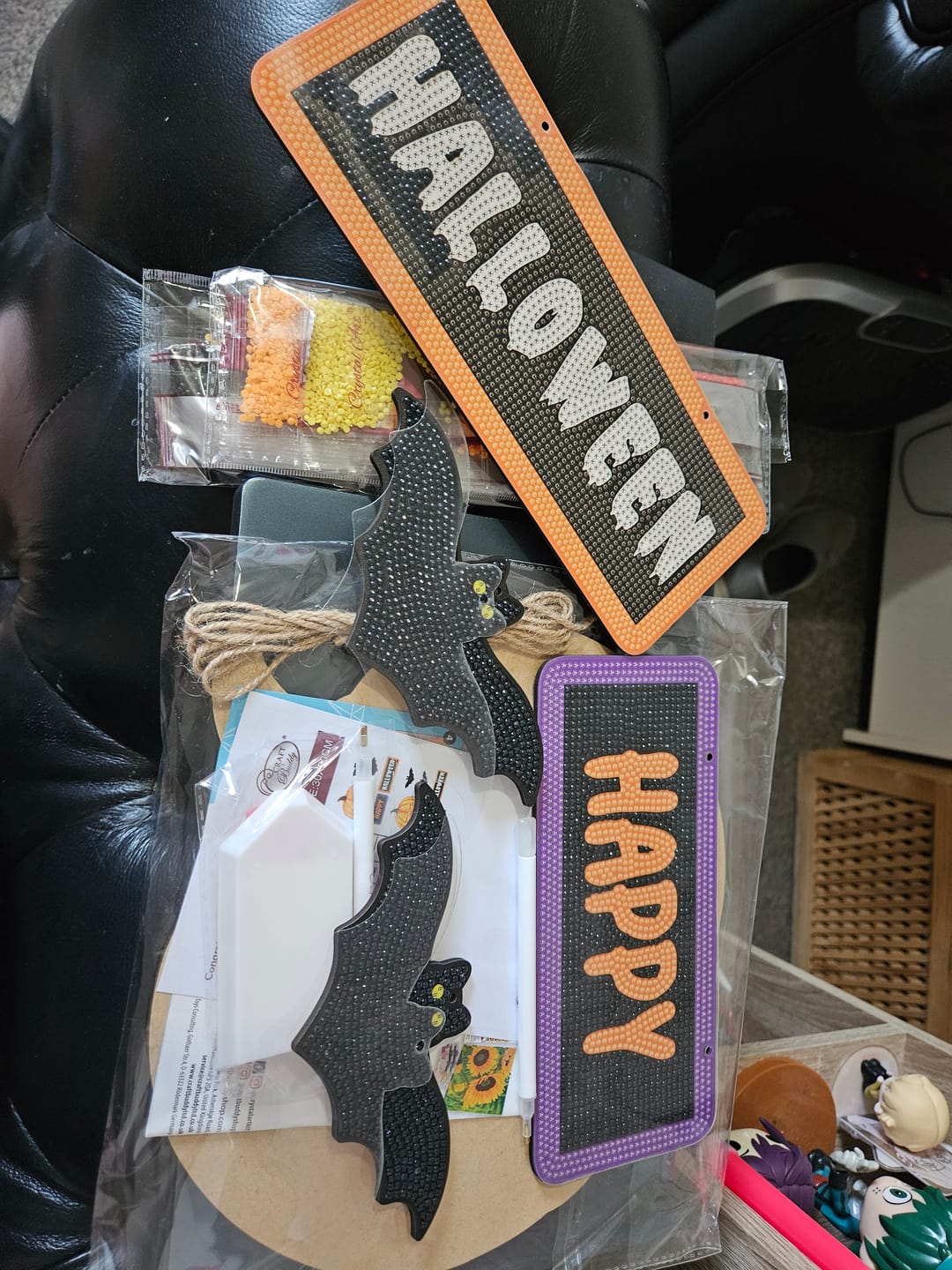 Customer photo review of Happy Halloween Crystal Art Hanging Decoration