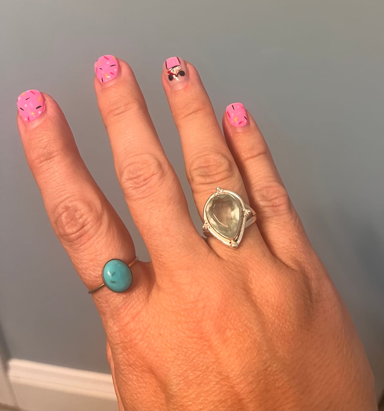 Customer photo review of Teardrop Aquamarine Ring Sterling Silver