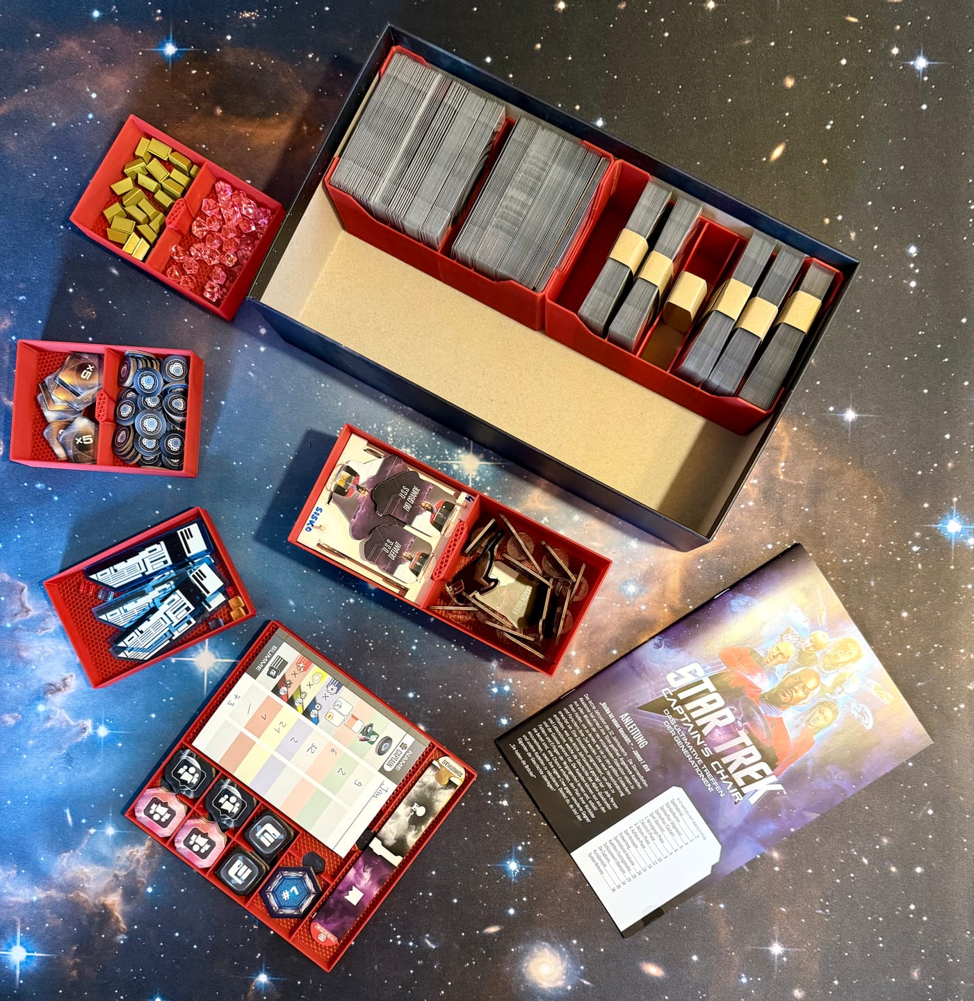 Customer photo review of "STAR TREK: CAPTAIN'S CHAIR" Premium Insert [Grundspiel]
