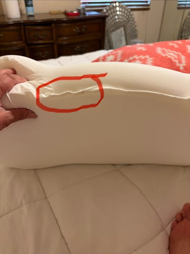 Customer photo review of Cloud Cooling Pillow Case