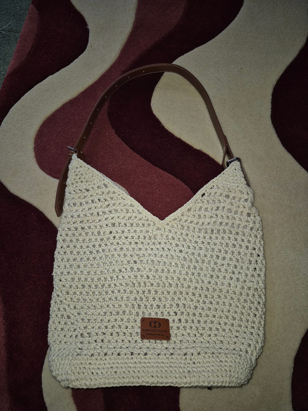 Customer photo review of CrochetPark™ Haven Hobo crochet kit