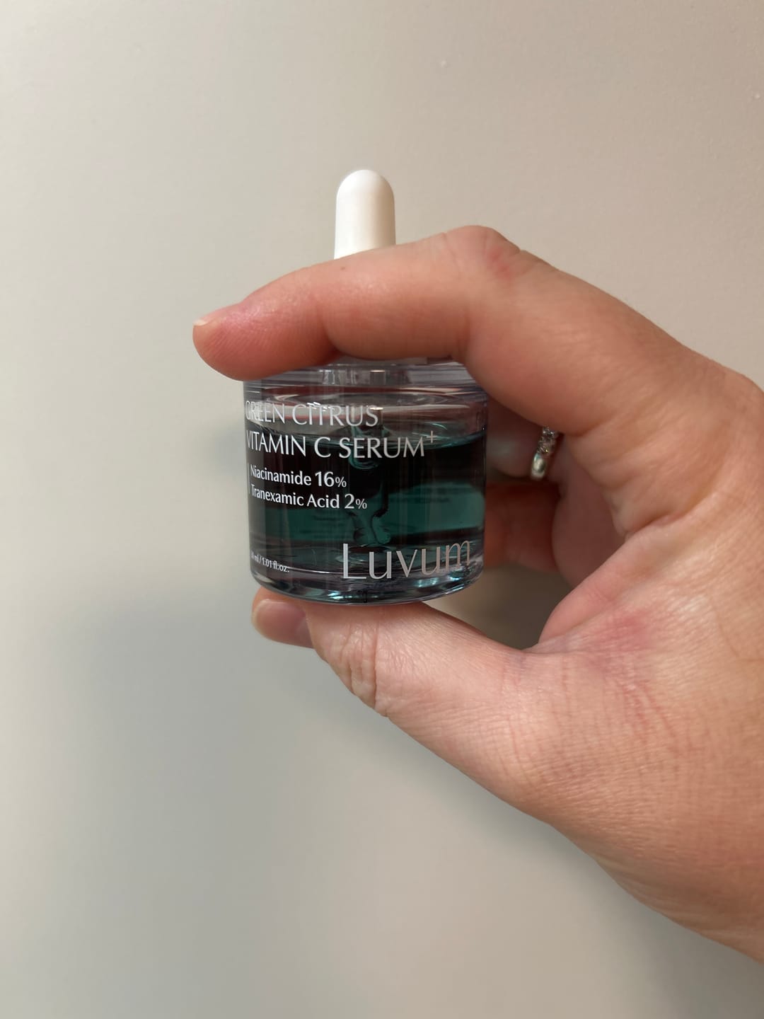 Customer photo review of Luvum Green Citrus Vitamin C Serum - 16% Niacinamide (30ml)