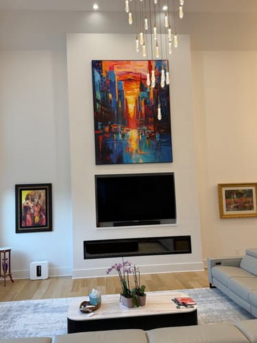Customer photo review of Architecture Canvas Art #AR025