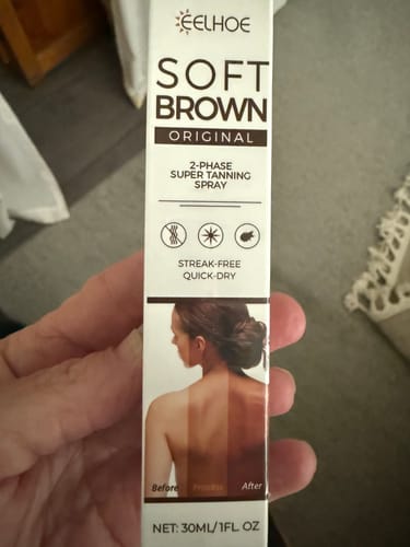 Customer photo review of Soleve Golden® Hydrating Tanning Mist