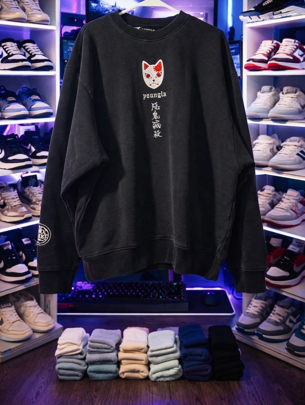 Customer photo review of 5196 - Demon Slayer: Kimetsu no Yaiba - Crewnecks