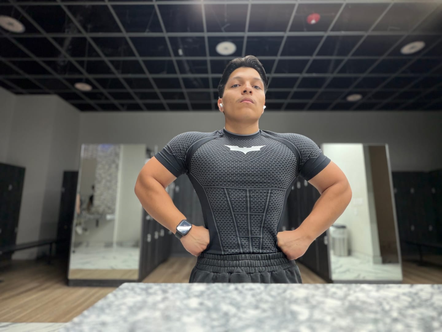 Customer photo review of 4259 - Batman Compression Tees