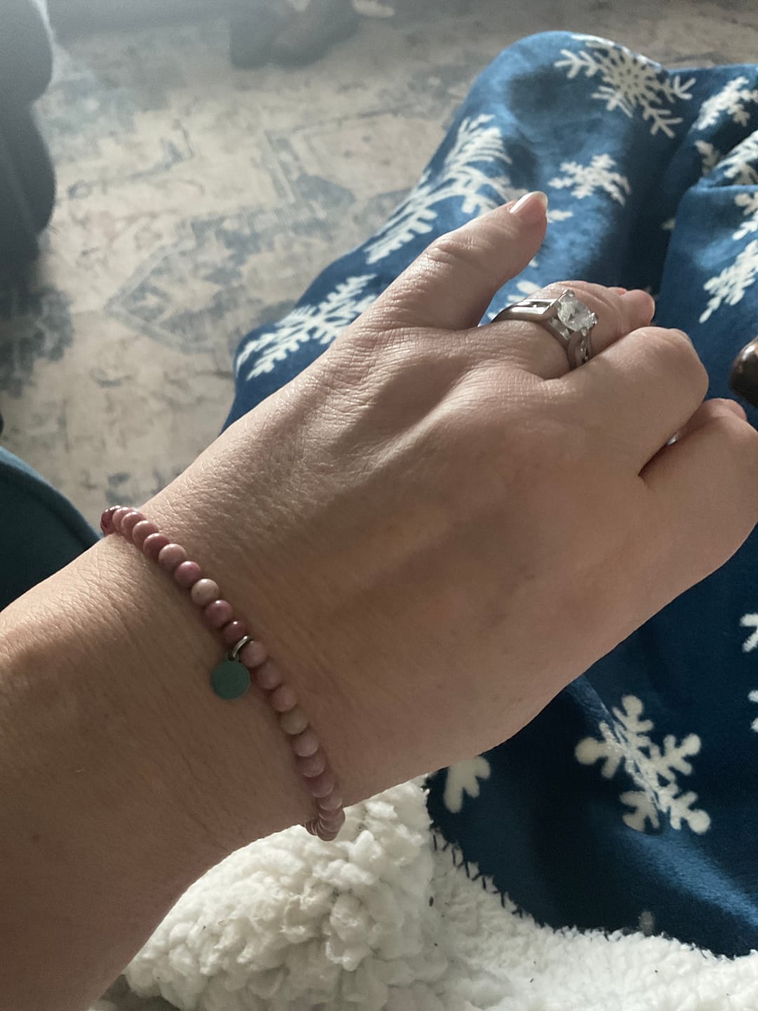 Customer photo review of Rhodonite Bracelet Mini