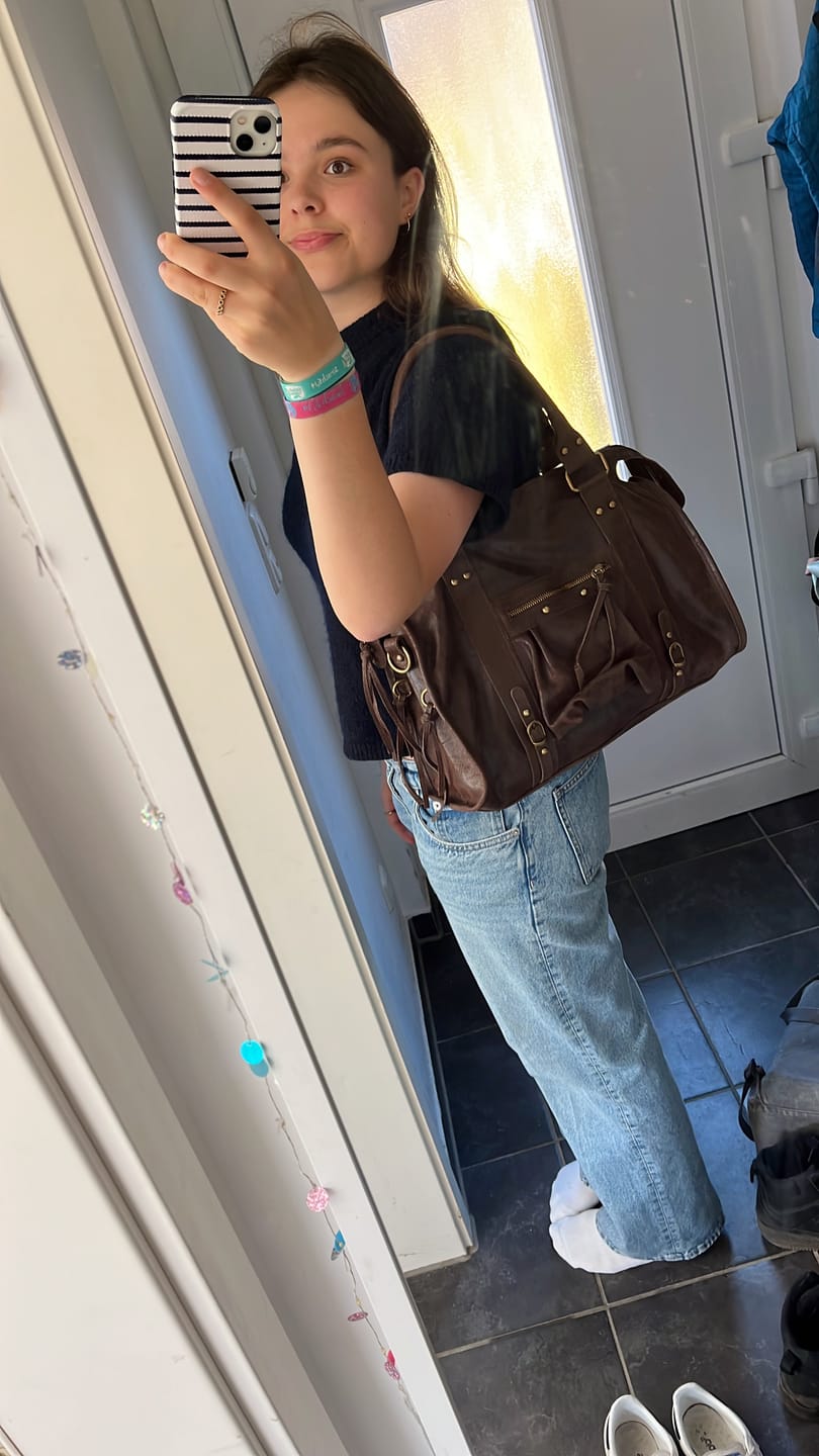 Customer photo review of It girl bag espresso martini