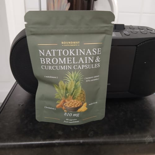 Customer photo review of Nattokinase, Bromelain & Curcumin Capsules
