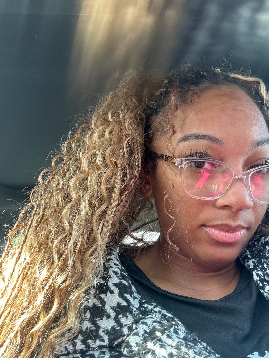 Customer photo review of #27/#30/#613 Mix Color Blend Deep Wave Bulk Human Braiding Hair