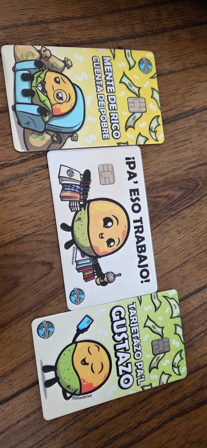 Customer photo review of Tarjetazo pa'l Gustazo - Sticker para Tarjeta de Crédito