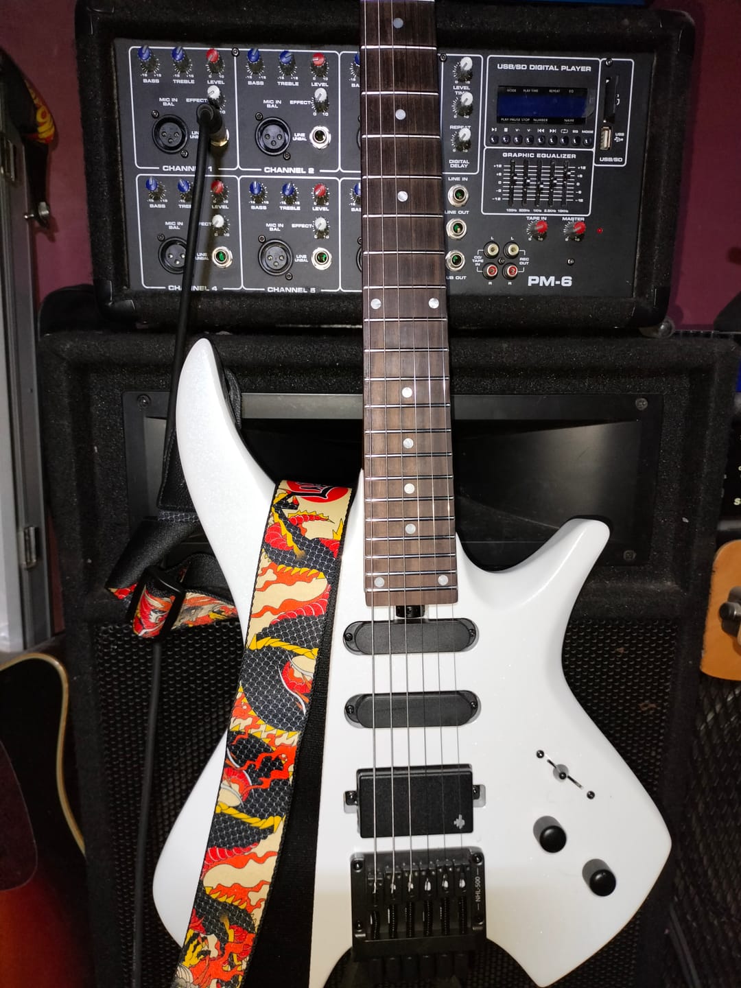 Customer photo review of Donner HLX-500 Guitare Électrique Moderne Sans Tête【ancienne réf. NHL-500】