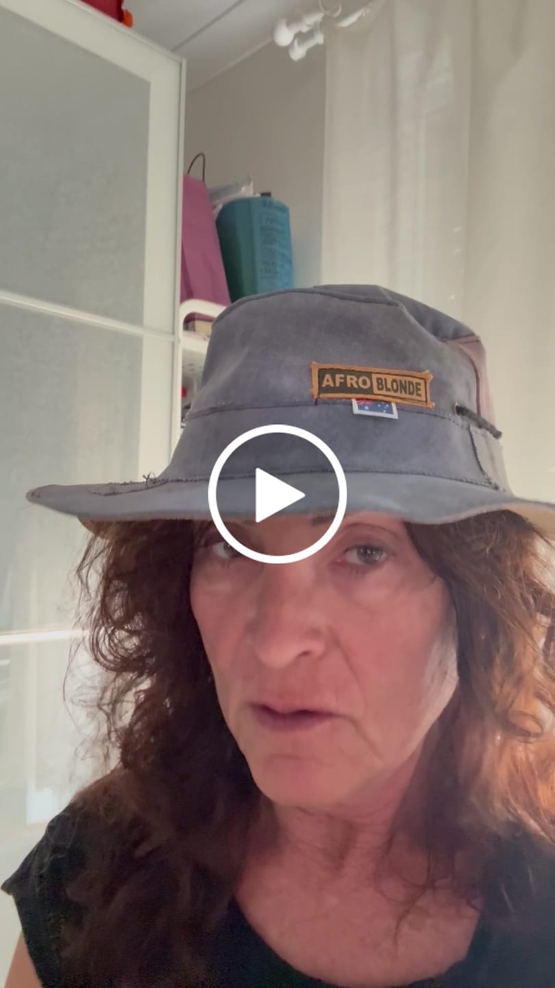 Customer video review of Bucket Hat, Blue