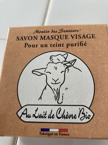 Customer photo review of Savon masque au lait de chèvre bio 100g