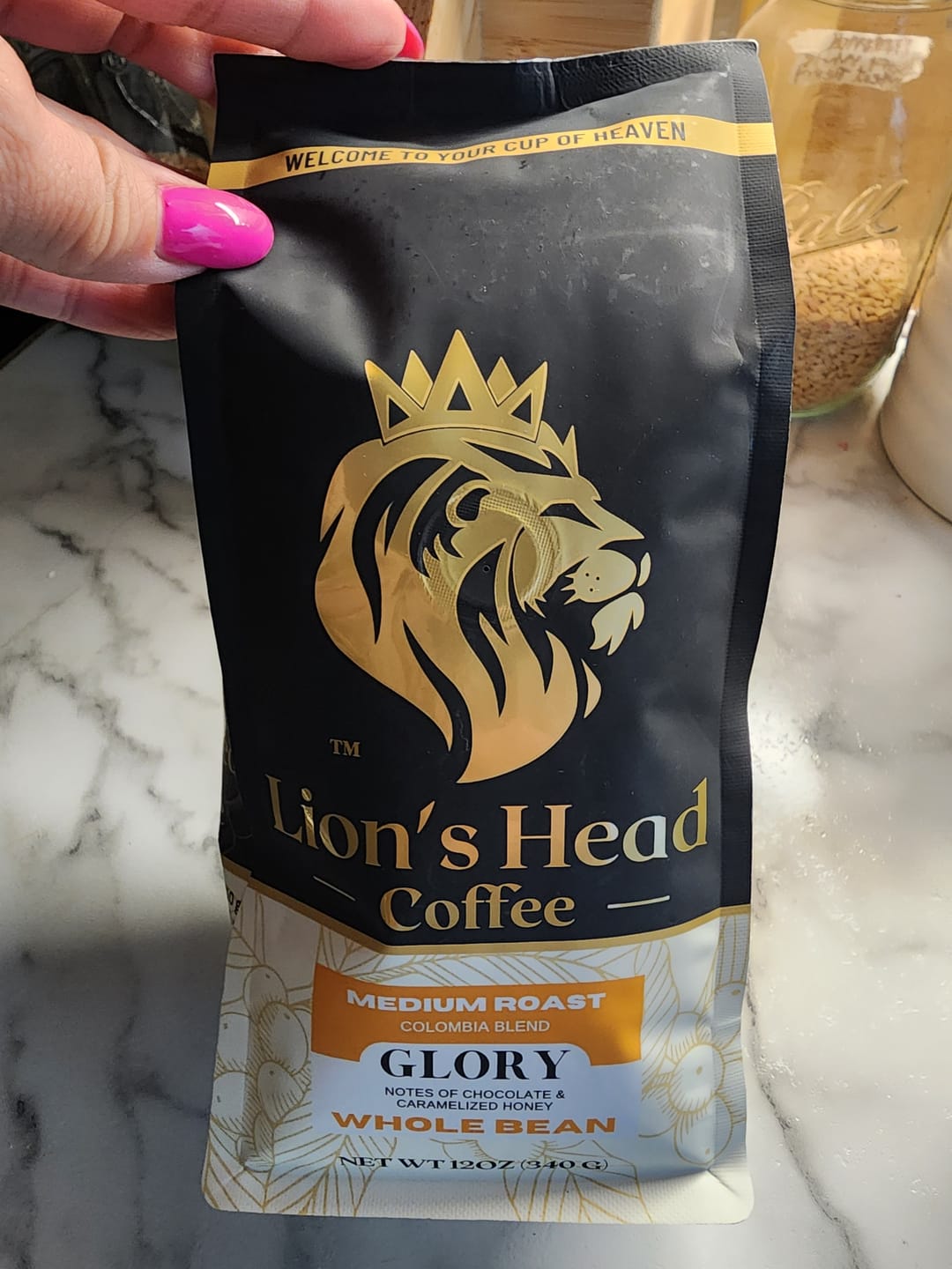 Customer photo review of Glory - Chocolate & Caramelized Honey - Medium Roast